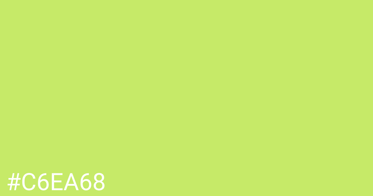 Hex color #c6ea68 graphic