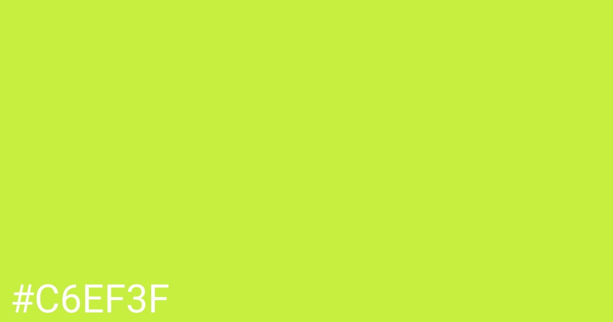 Hex color #c6ef3f graphic