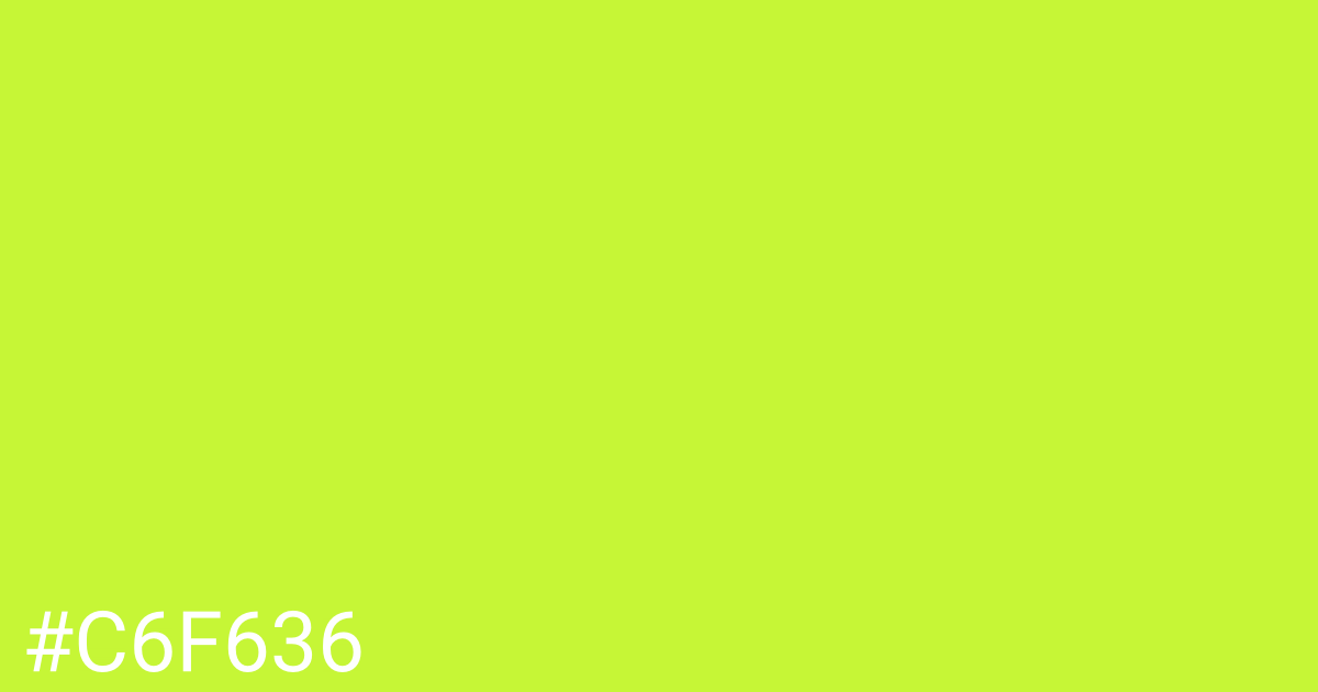 Hex color #c6f636 graphic