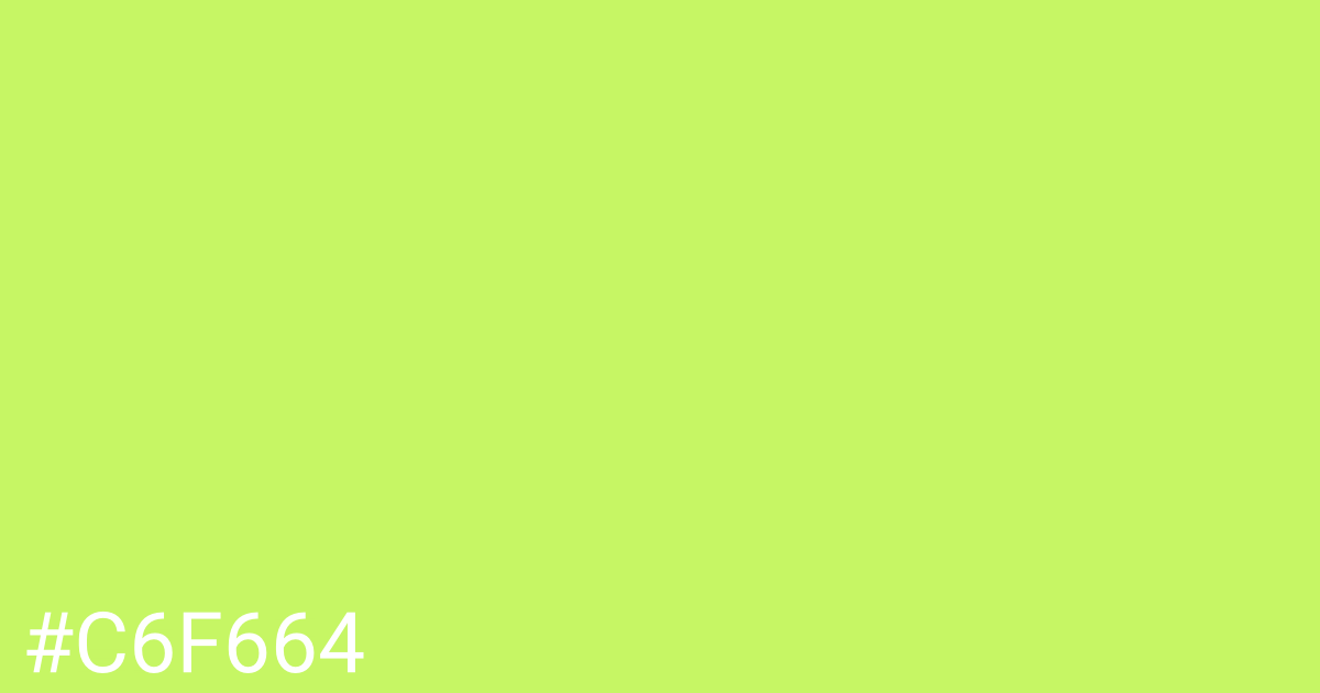 Hex color #c6f664 graphic