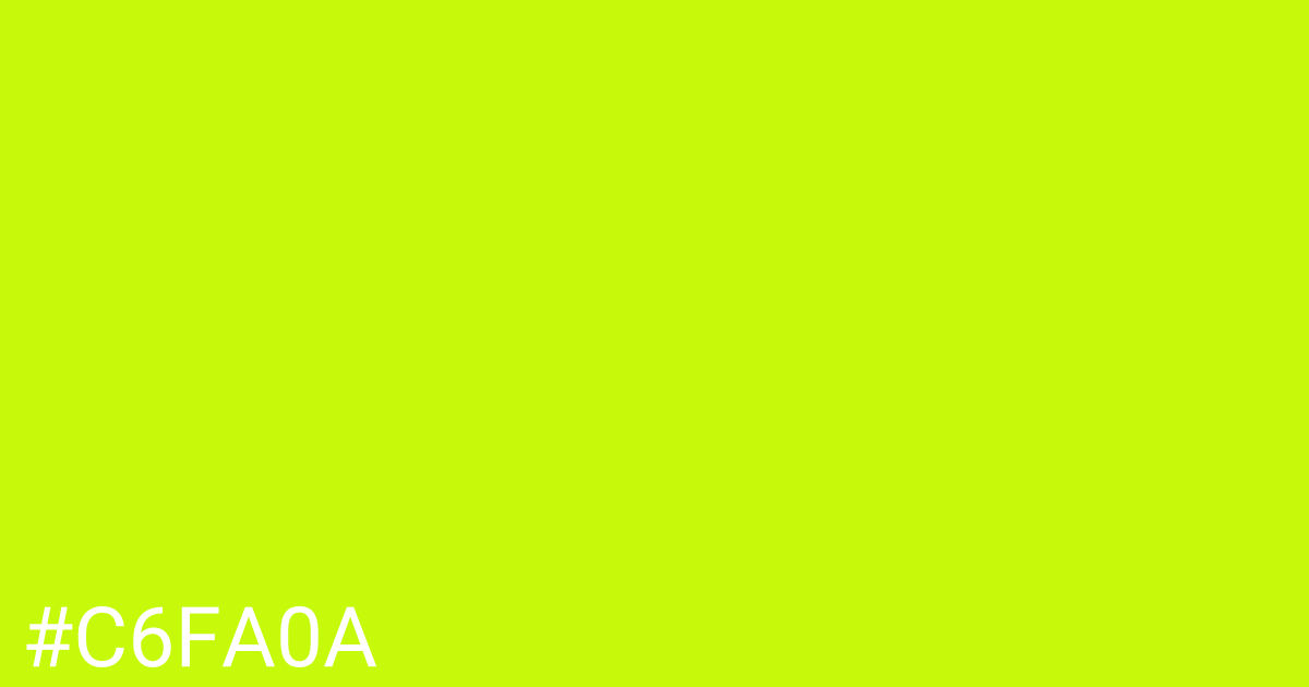 Hex color #c6fa0a graphic