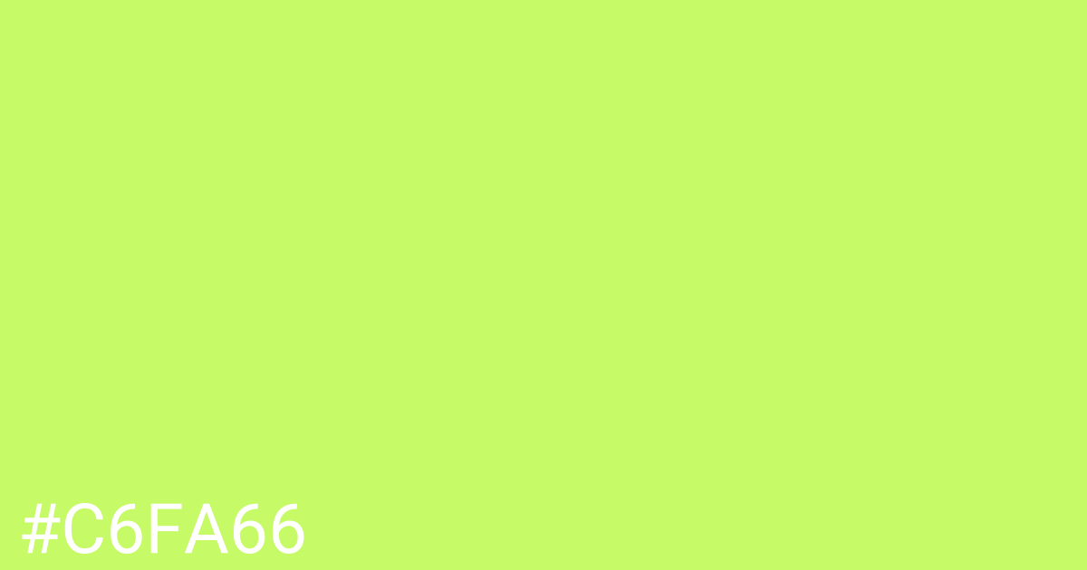 Hex color #c6fa66 graphic