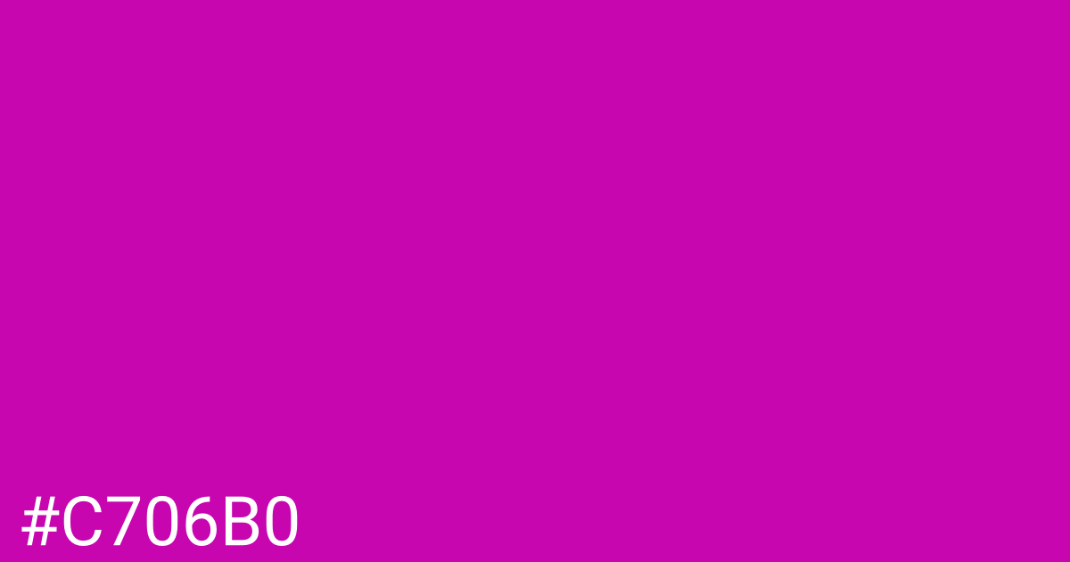 Hex color #c706b0 graphic