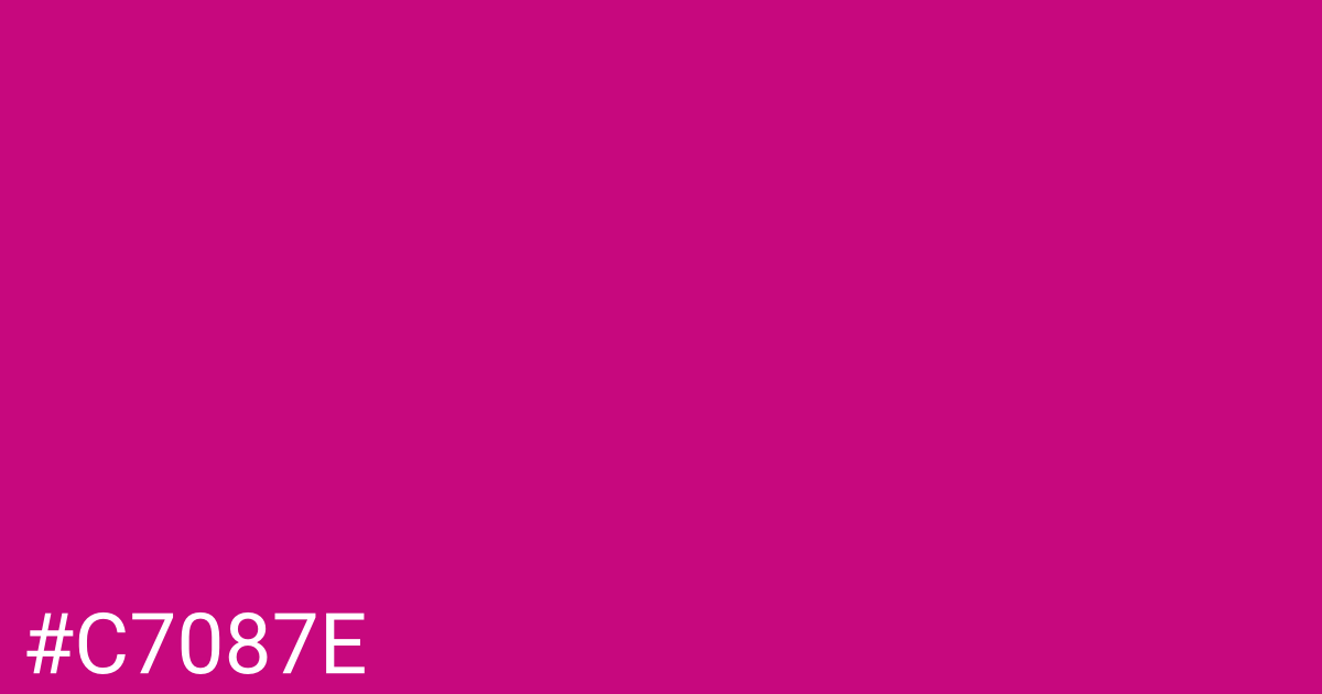Hex color #c7087e graphic
