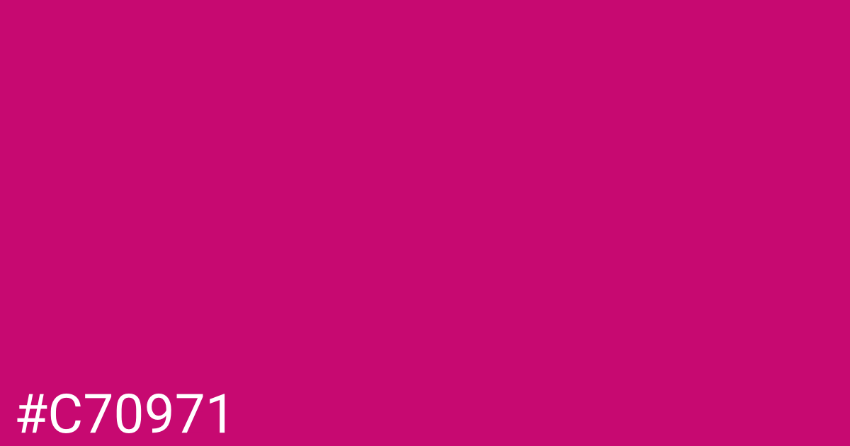 Hex color #c70971 graphic