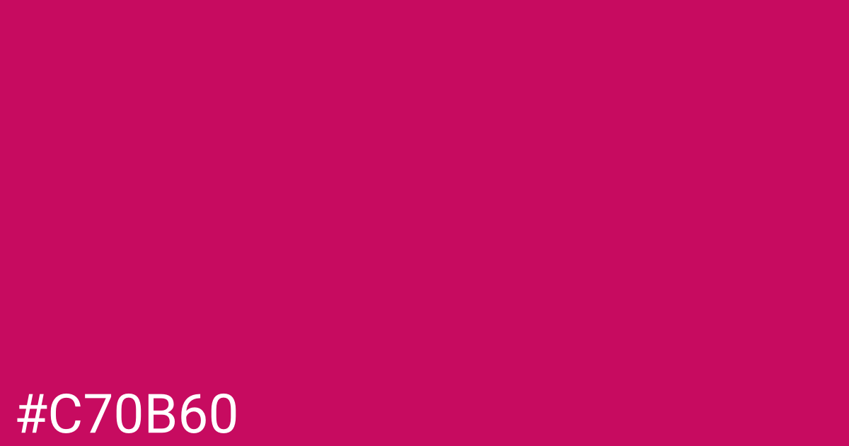Hex color #c70b60 graphic