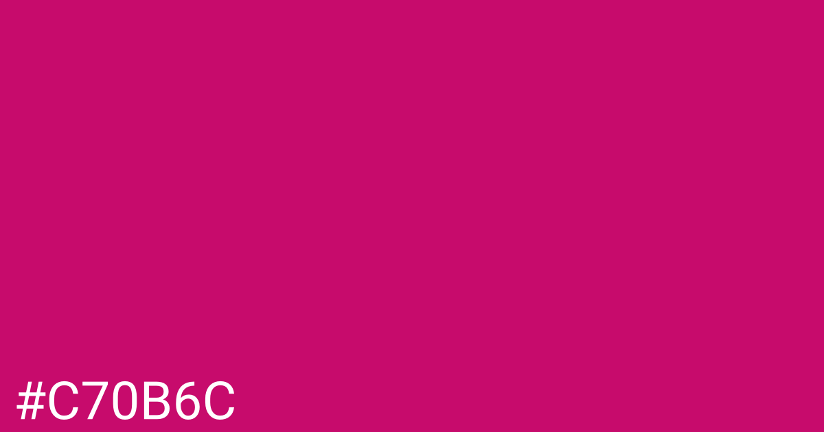 Hex color #c70b6c graphic