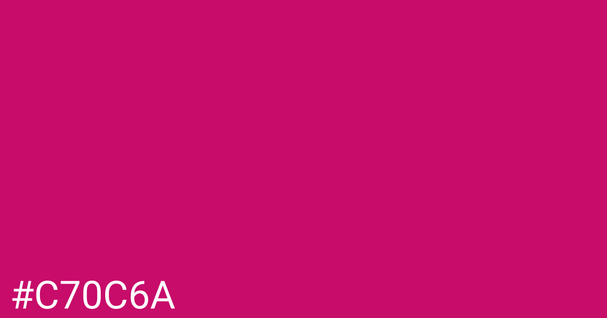 Hex color #c70c6a graphic