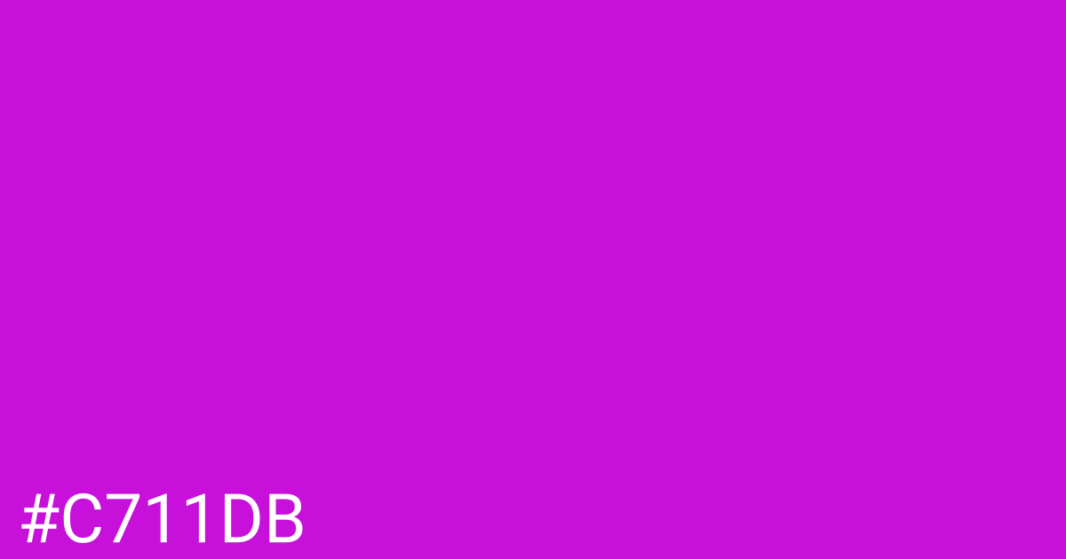 Hex color #c711db graphic