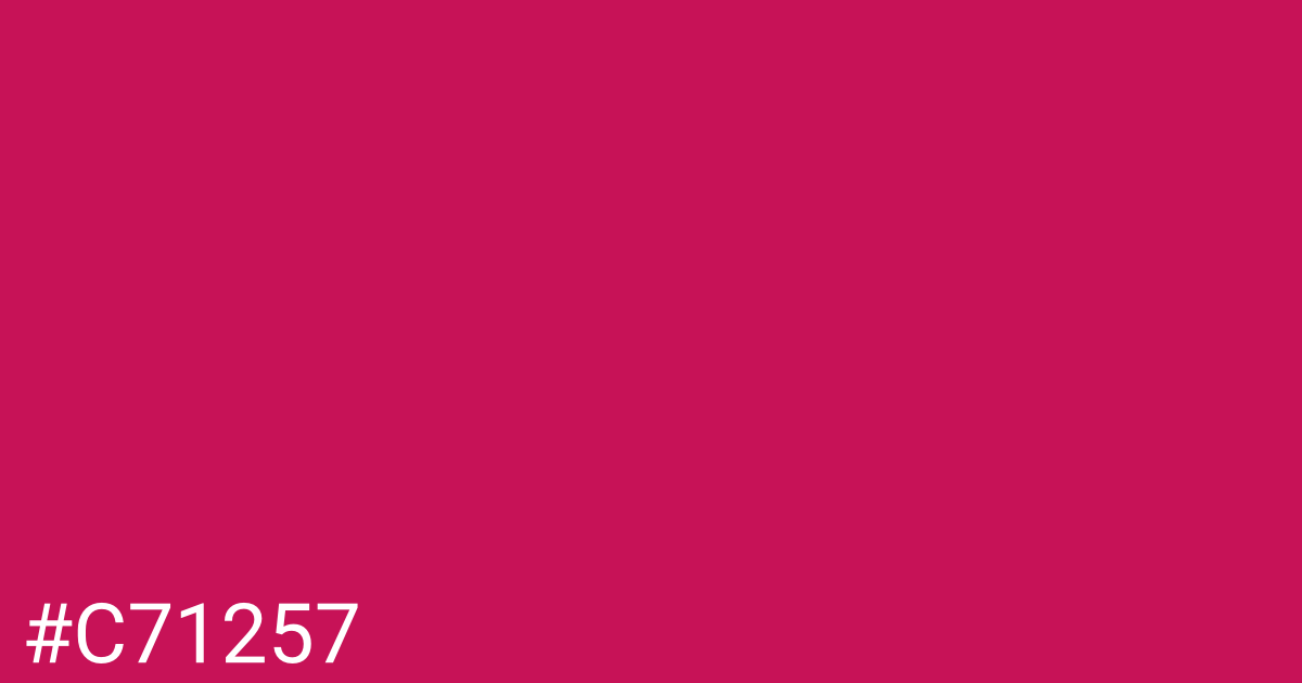 Hex color #c71257 graphic