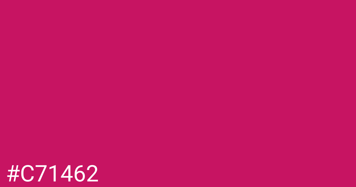Hex color #c71462 graphic