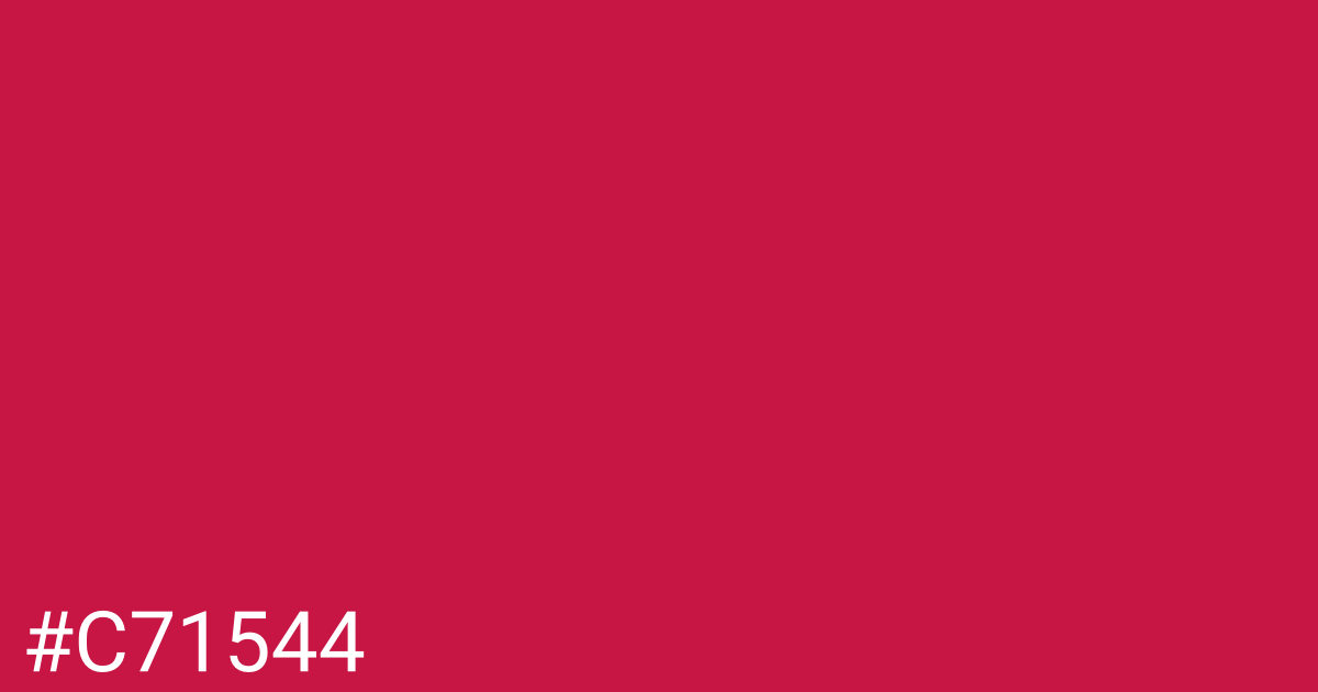 Hex color #c71544 graphic