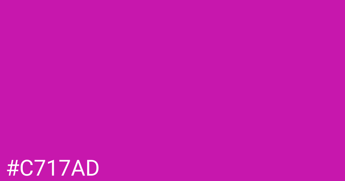 Hex color #c717ad graphic
