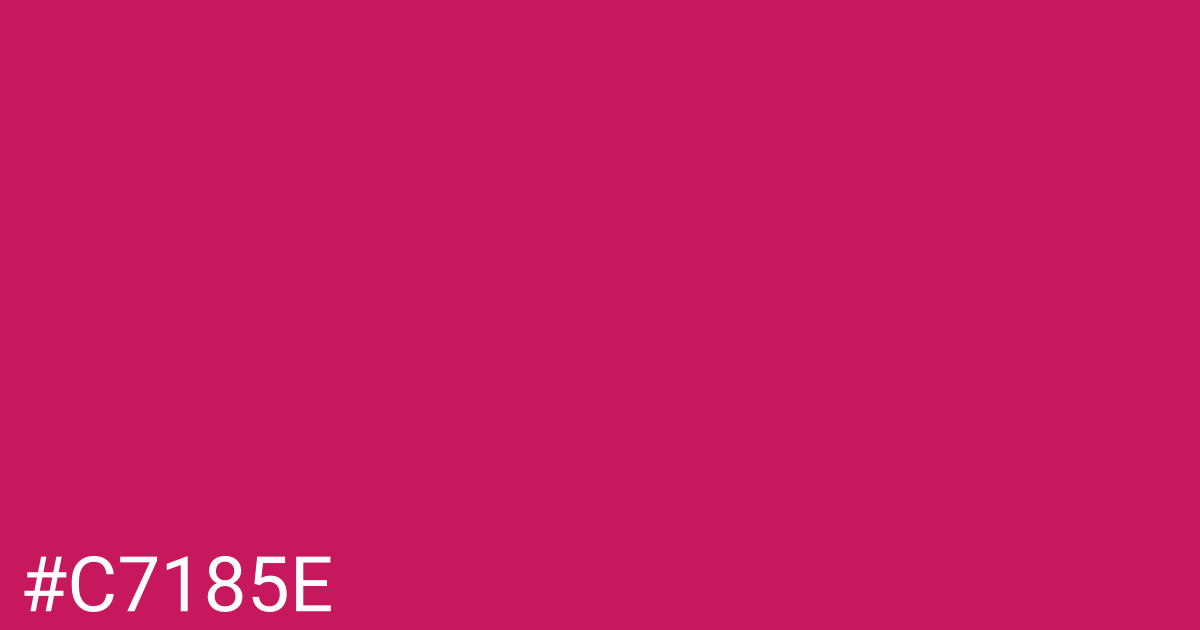 Hex color #c7185e graphic