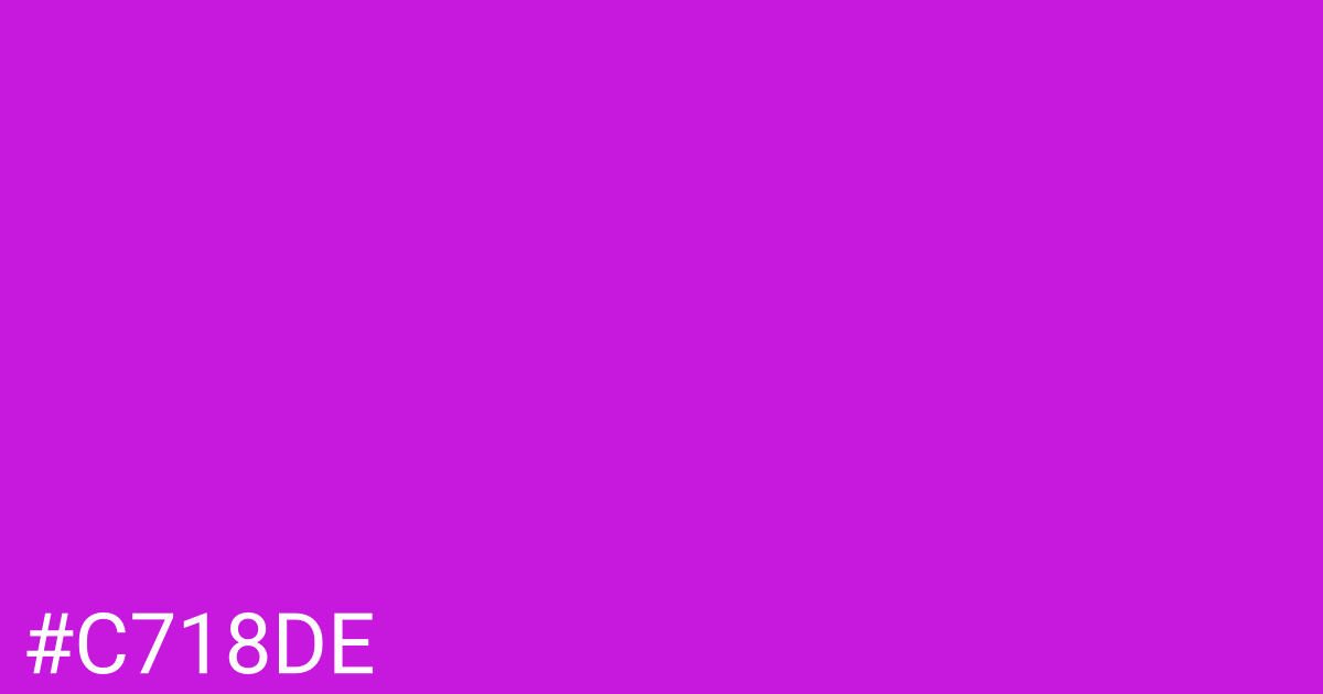 Hex color #c718de graphic