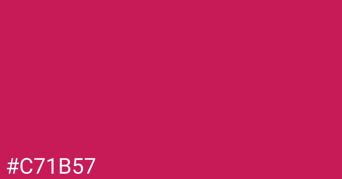Hex color #c71b57 graphic