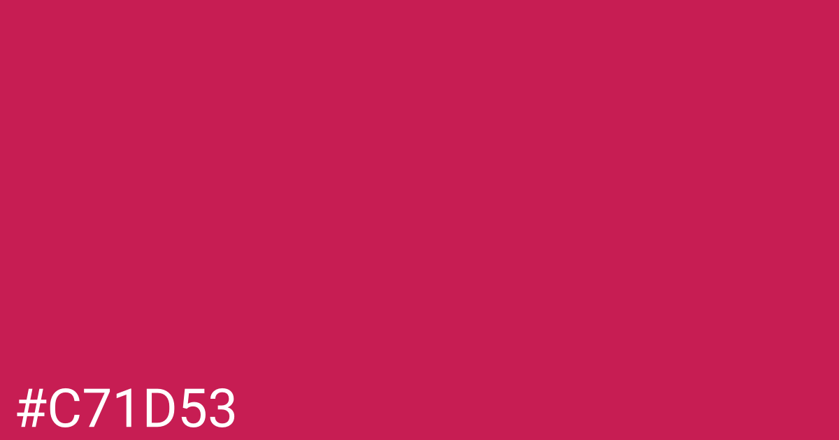 Hex color #c71d53 graphic