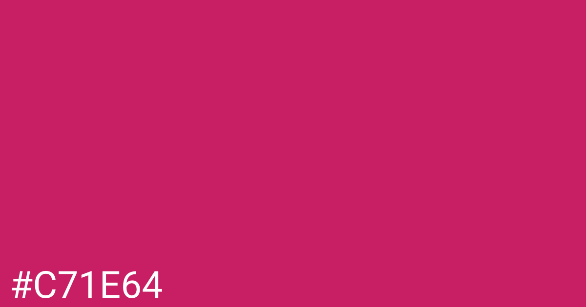 Hex color #c71e64 graphic