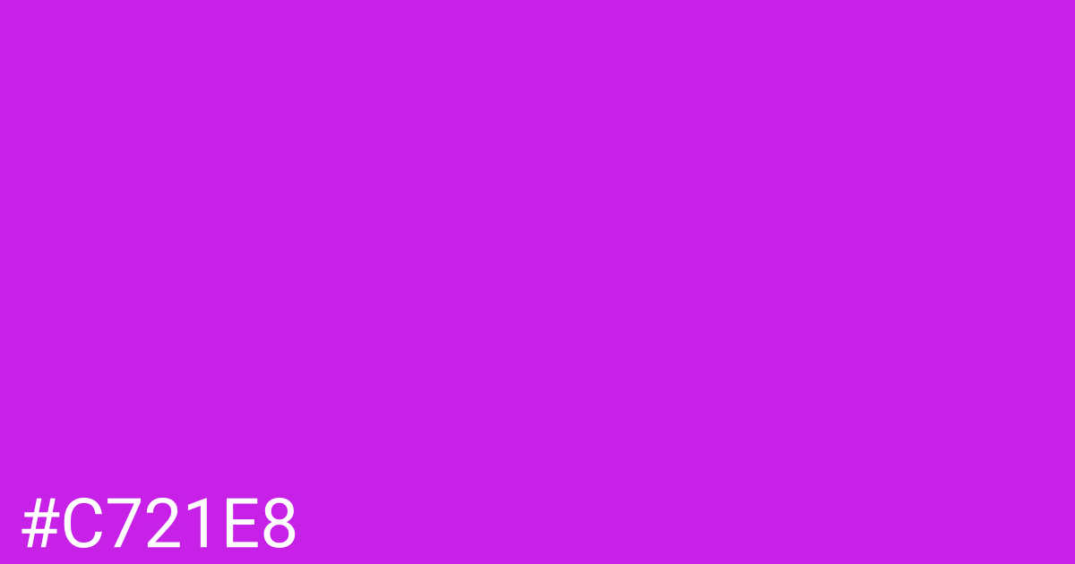 Hex color #c721e8 graphic