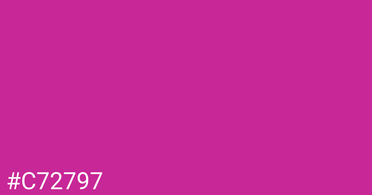 Hex color #c72797 graphic