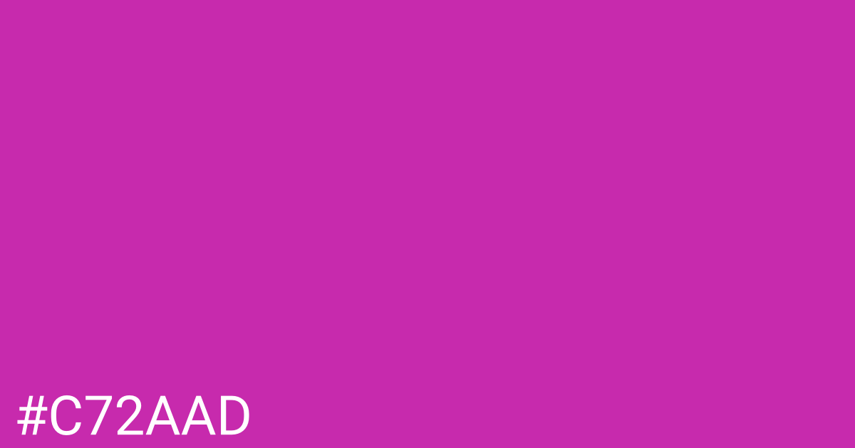 Hex color #c72aad graphic