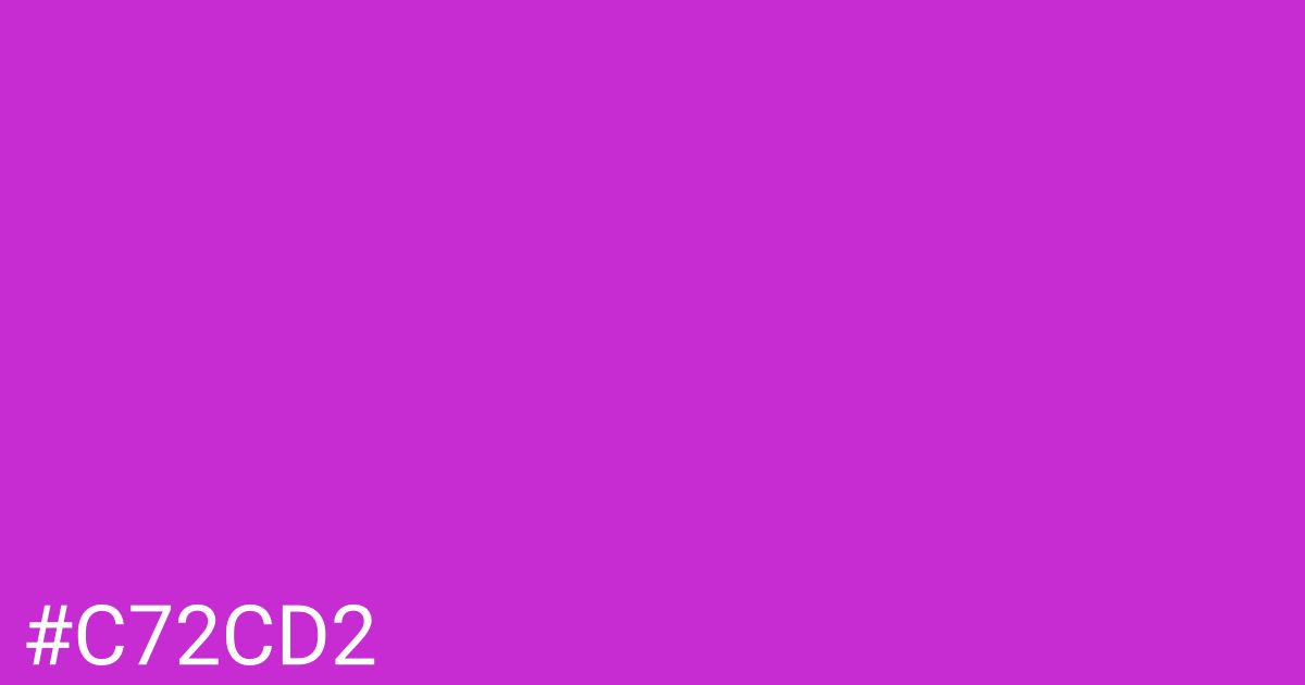 Hex color #c72cd2 graphic