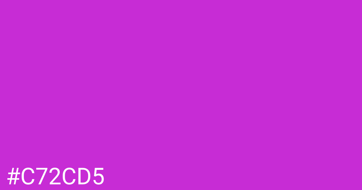 Hex color #c72cd5 graphic
