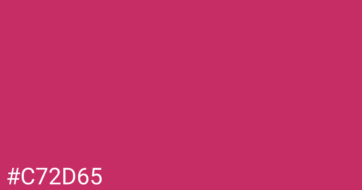 Hex color #c72d65 graphic