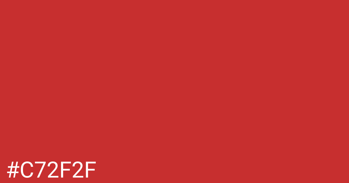 Hex color #c72f2f graphic