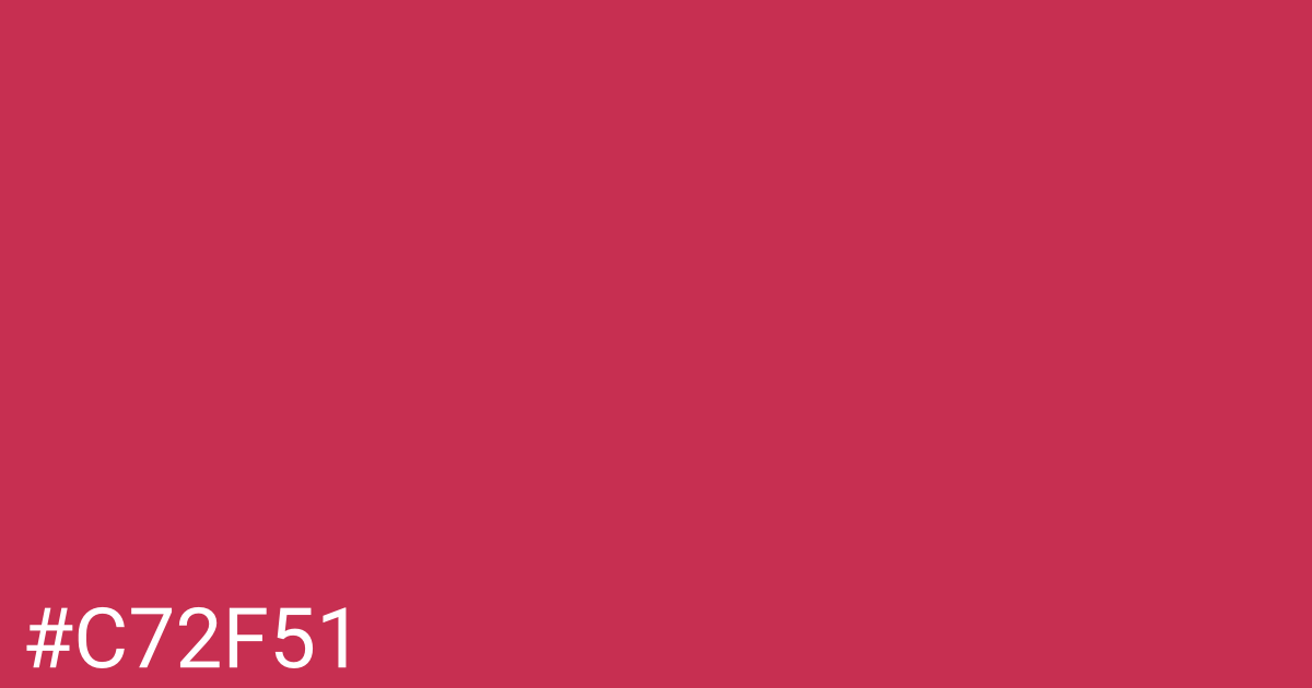 Hex color #c72f51 graphic