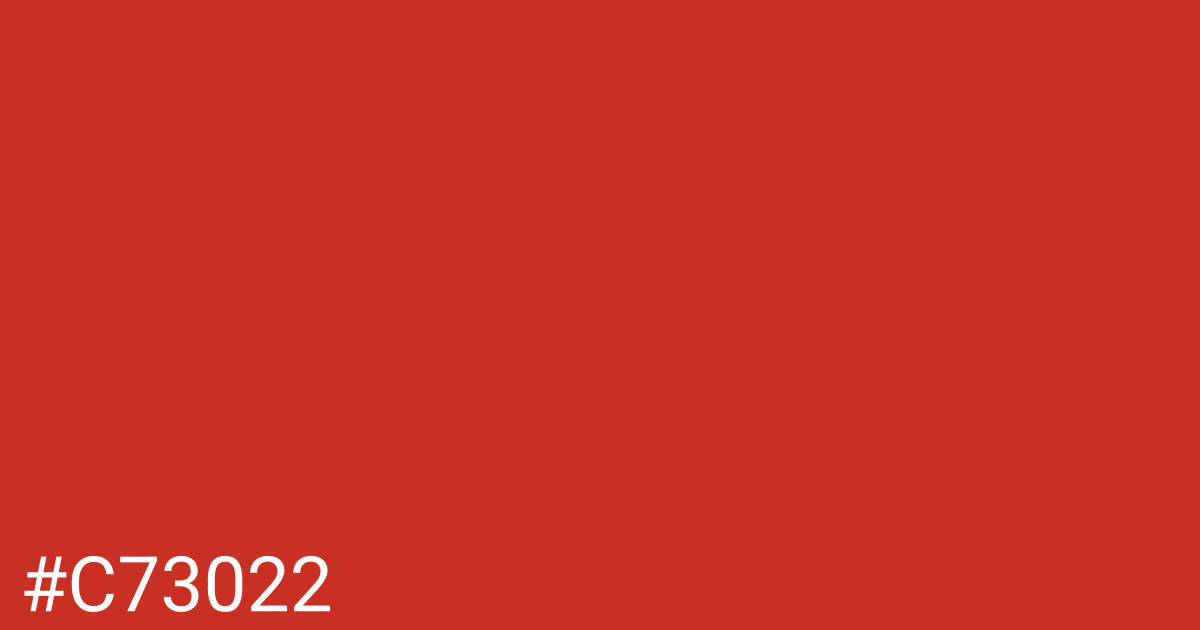 Hex color #c73022 graphic