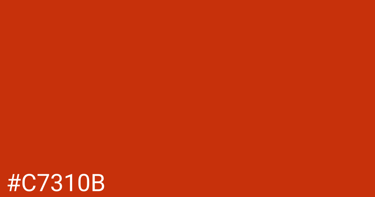 Hex color #c7310b graphic