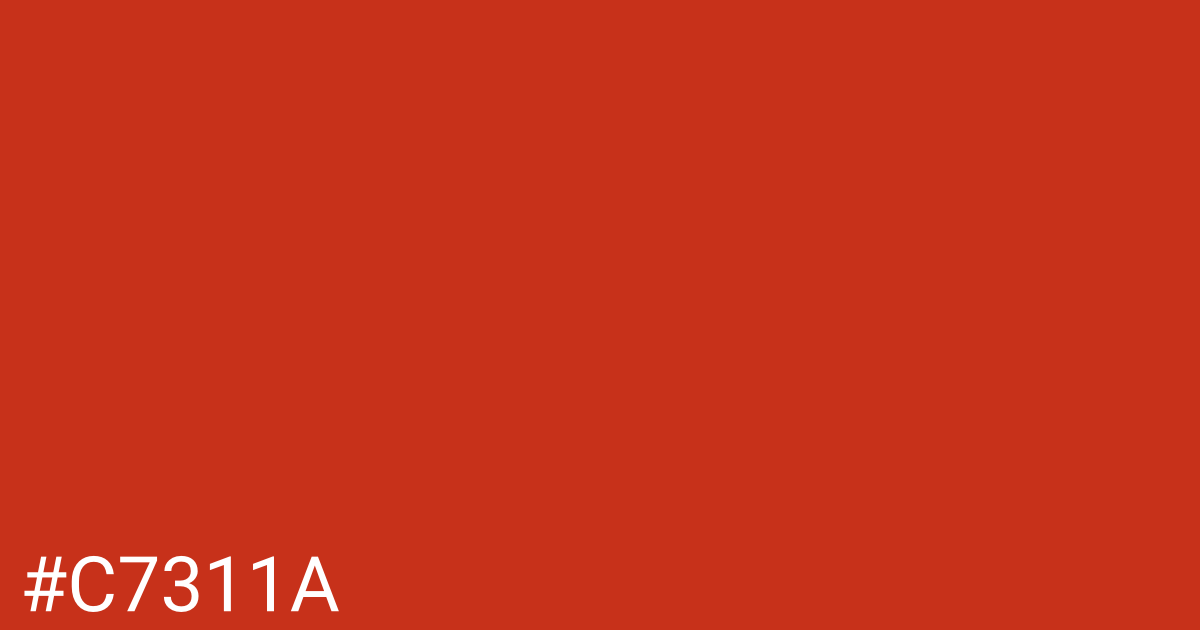 Hex color #c7311a graphic