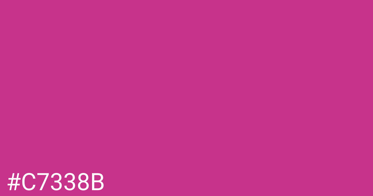 Hex color #c7338b graphic
