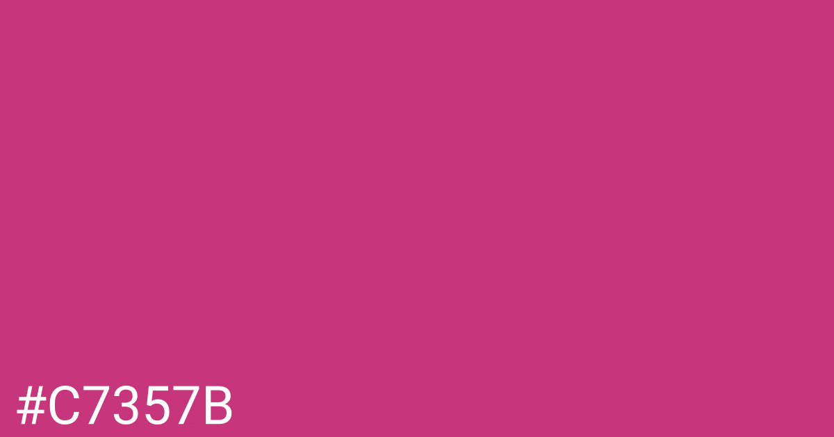 Hex color #c7357b graphic