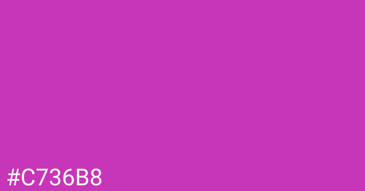 Hex color #c736b8 graphic