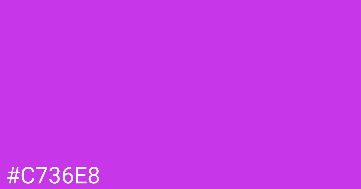 Hex color #c736e8 graphic