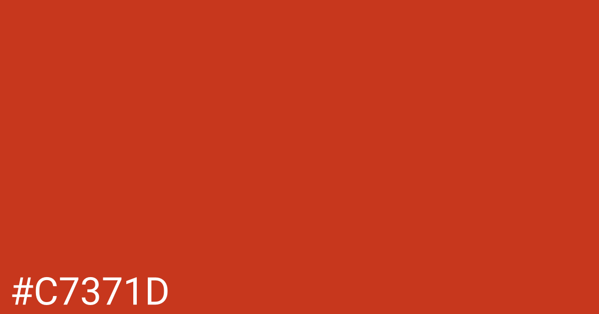 Hex color #c7371d graphic