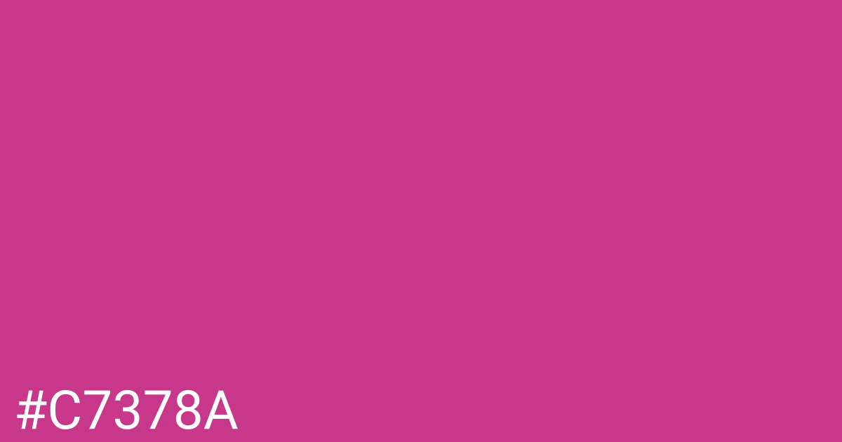 Hex color #c7378a graphic