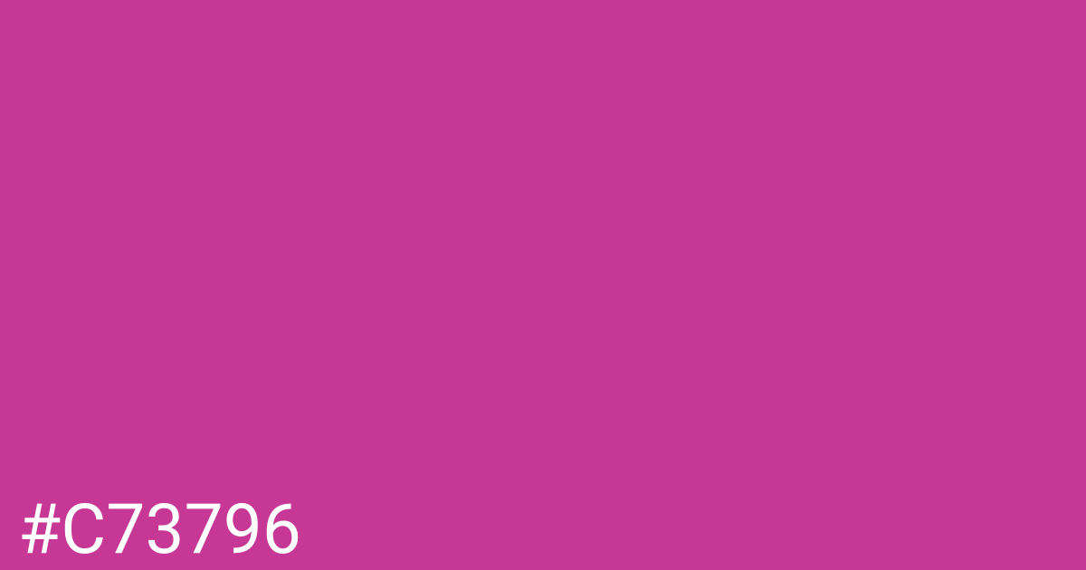 Hex color #c73796 graphic