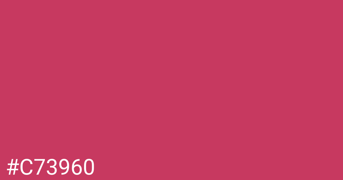 Hex color #c73960 graphic