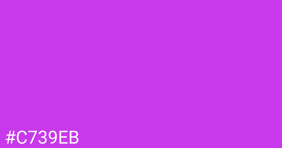 Hex color #c739eb graphic