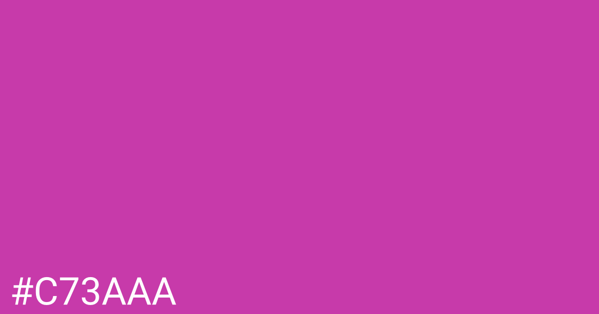 Hex color #c73aaa graphic