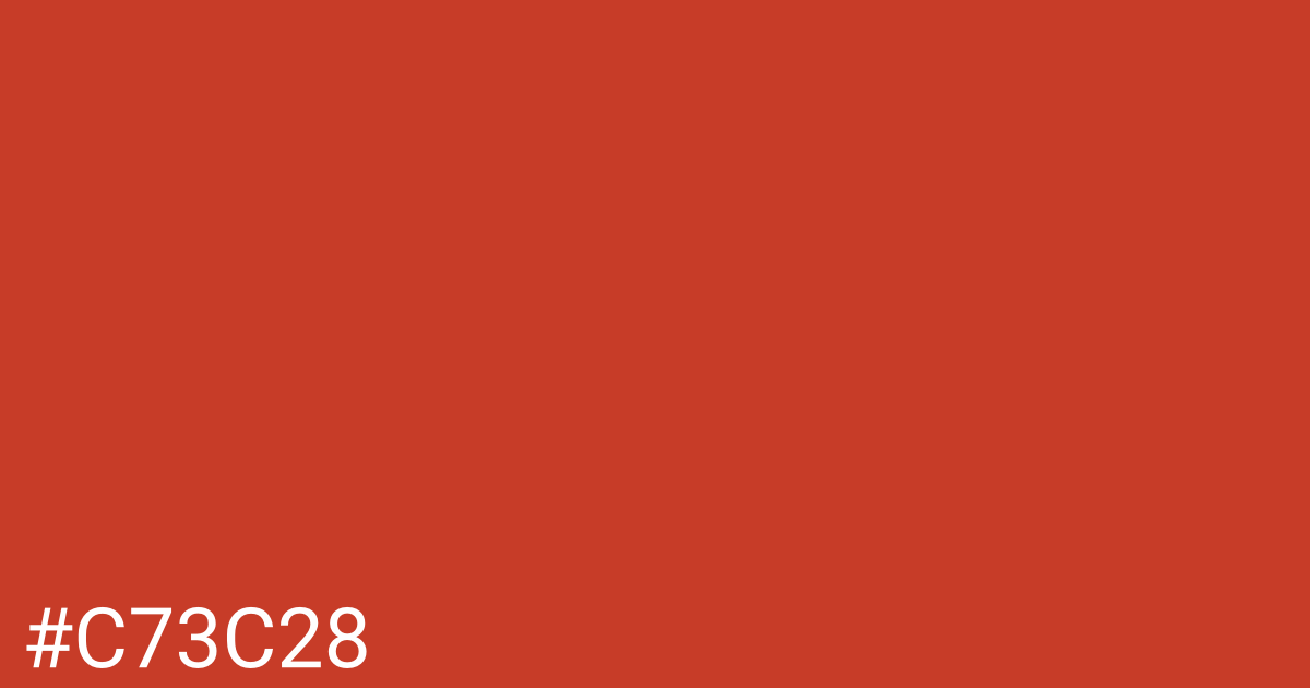Hex color #c73c28 graphic
