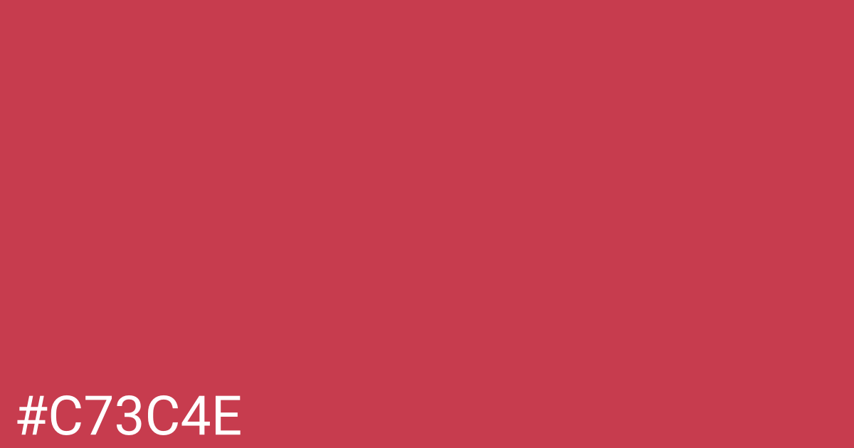 Hex color #c73c4e graphic