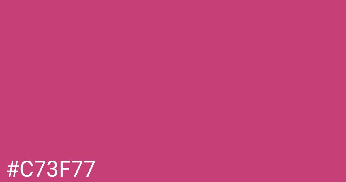 Hex color #c73f77 graphic