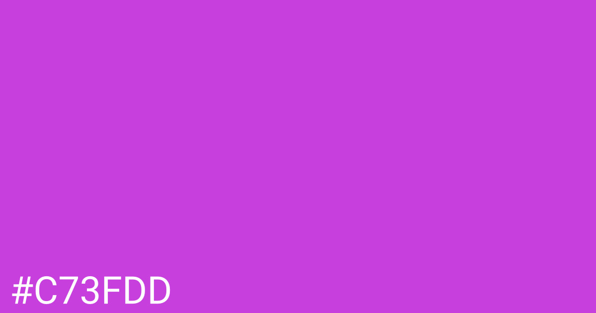 Hex color #c73fdd graphic