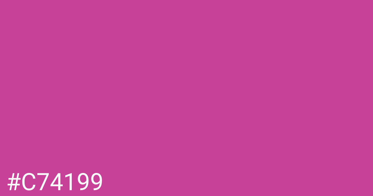 Hex color #c74199 graphic