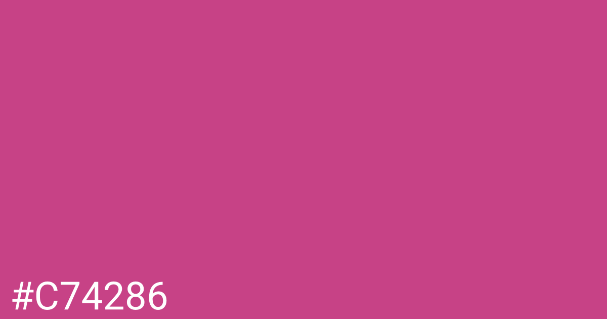 Hex color #c74286 graphic