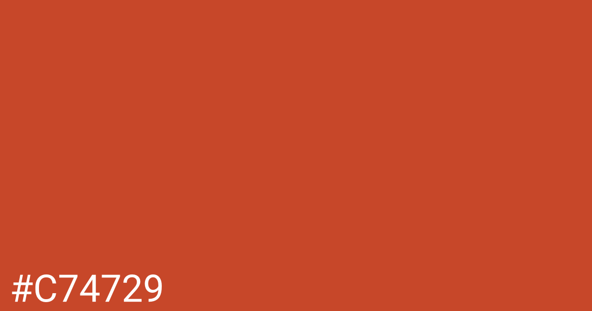 Hex color #c74729 graphic
